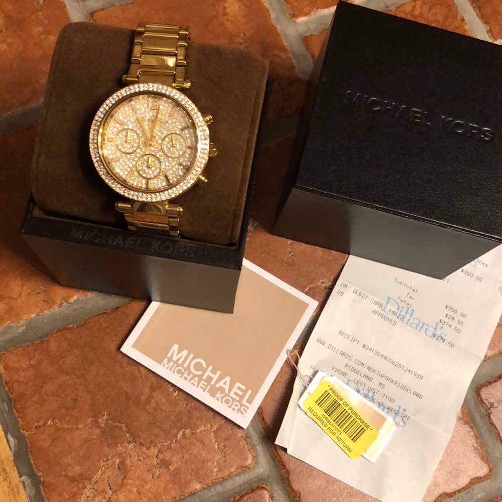 Michael Kors Rhinestone Face Watch